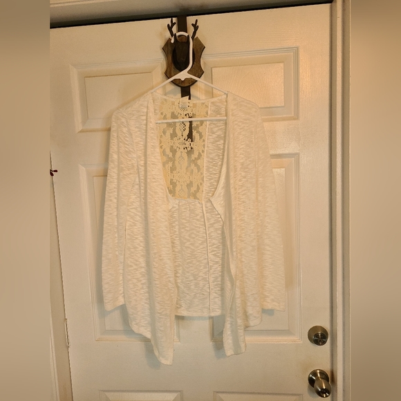(1209) M Fasis Woman's Lace Blouse, Size: Small, Color: White - Picture 4 of 14
